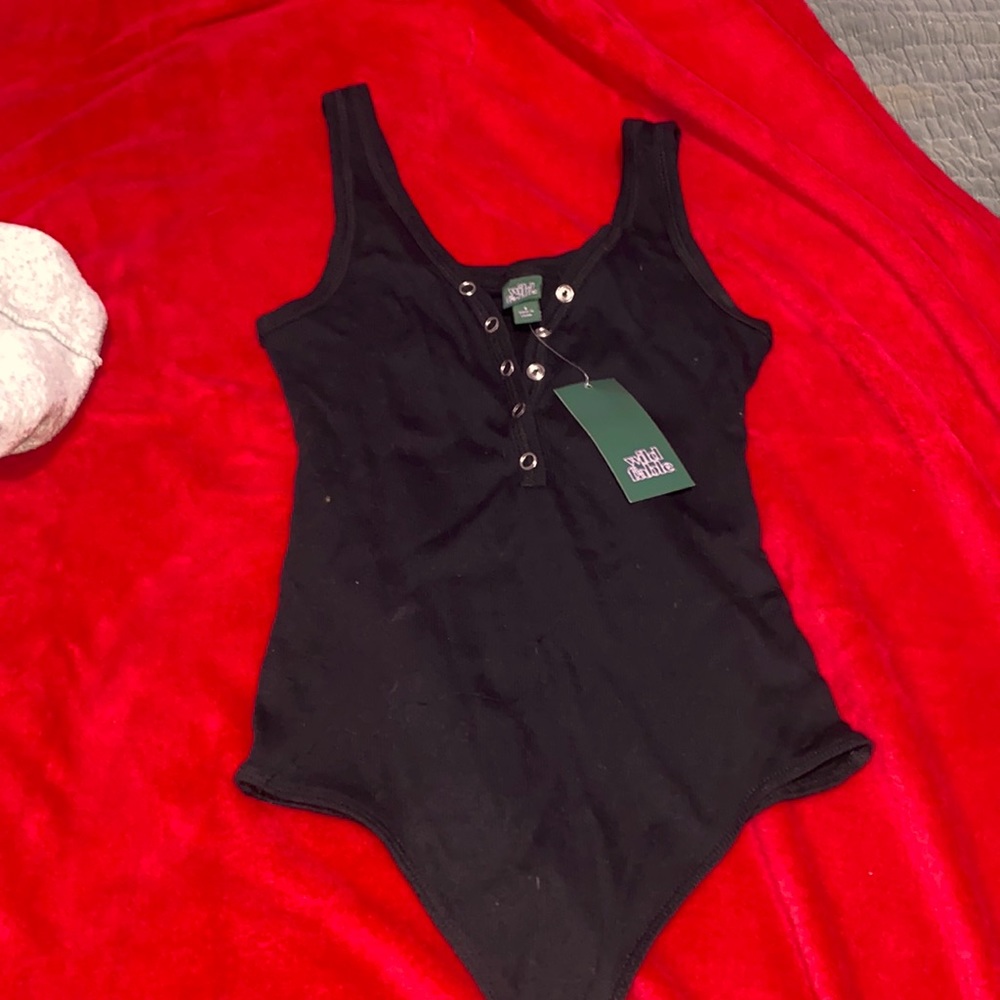 Black wild fable bodysuit NWT